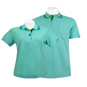 เสื้อโปโลสีเขียวหยก NU Polo ผ้า TK Ring หนานุ่ม สวมใส่สบาย