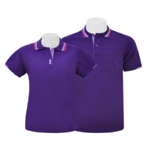 เสื้อโปโลสีม่วงเข้ม ชาย หญิง NU Polo