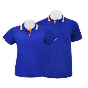 เสื้อโปโลสีน้ำเงิน ชาย หญิง NU Polo