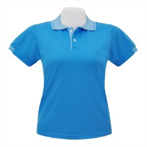 Alternative view of เสื้อโปโลสีฟ้าทะเล MN Polo