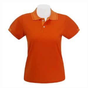 Alternative view of เสื้อโปโลสีส้มเข้ม MN Polo